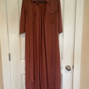 Vero Moda Terracotta Shirt Dress